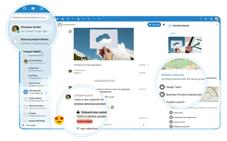 Nextcloud Talk in Hub 6