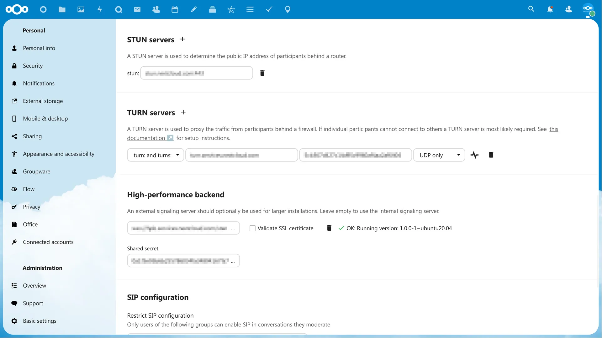 Nextcloud 25 high performance backend